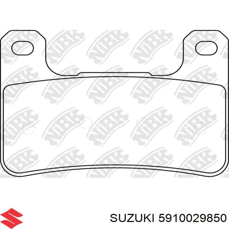 5910029840 Suzuki sapatas do freio dianteiras de disco