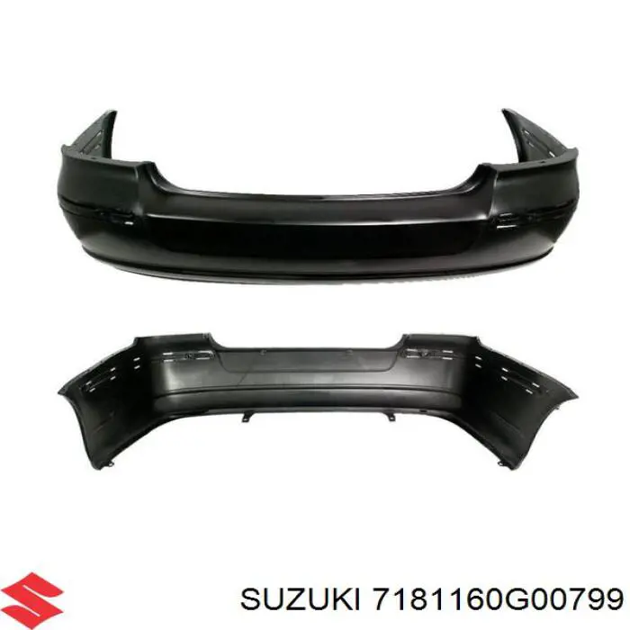 Бампер задний Suzuki 7181160G00799 цена, от 63.75 USD