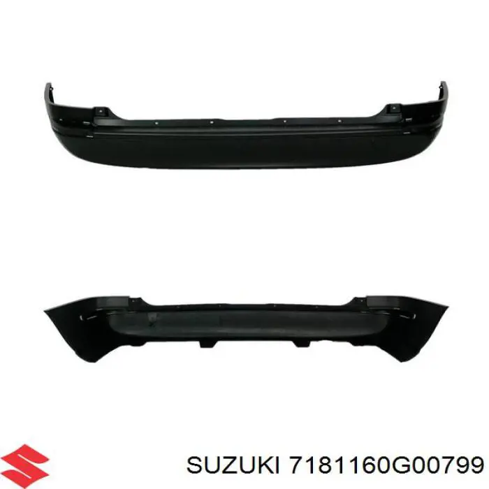 Купить 7181160G00799 Suzuki Задний бампер