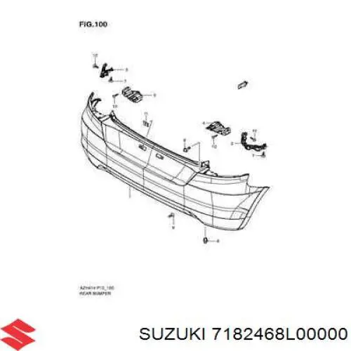 Suzuki 7182468L00 цена, от 20.78 USD