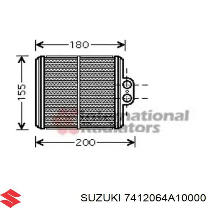 Радиатор печки 7412064A10000 Suzuki