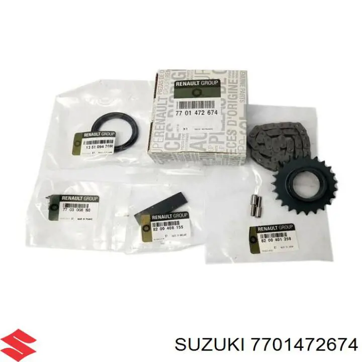 Купить 7701472674 Suzuki Цепь масляного насоса, комплект