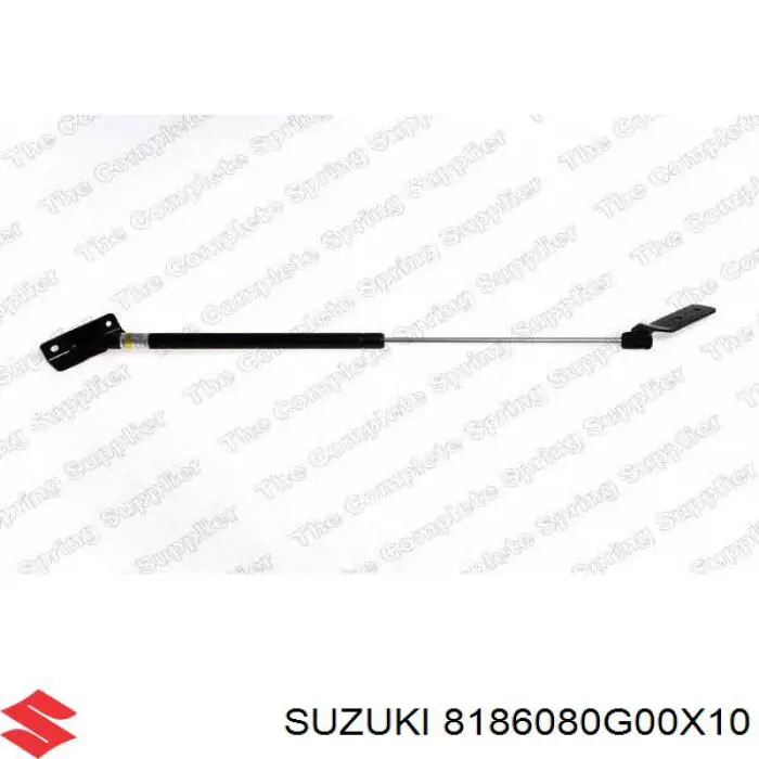 8186080G00X10 Suzuki amortecedor de tampa de porta-malas (de 3ª/5ª porta traseira)