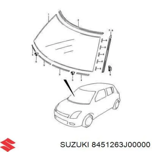 Молдинг лобового стекла верхний Icor GS6814P111X цена, от 8.73 USD