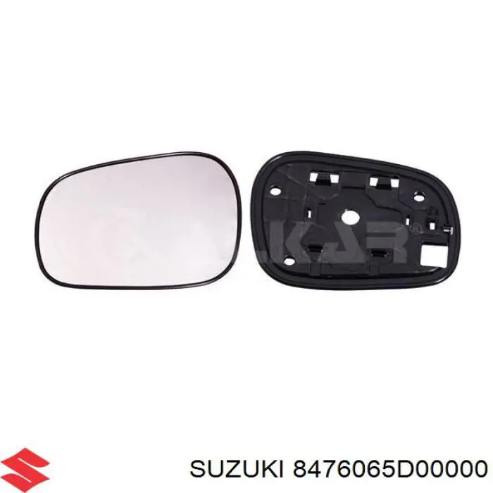 Зеркальный элемент зеркала заднего вида левого на Suzuki Grand Vitara FT, GT
