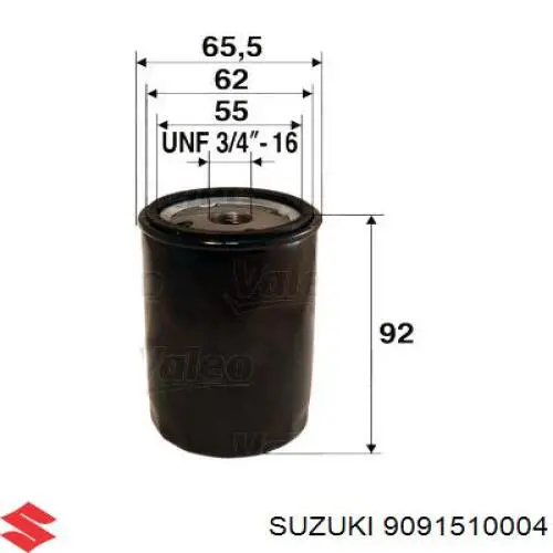 90915-10004 Suzuki масляный фильтр