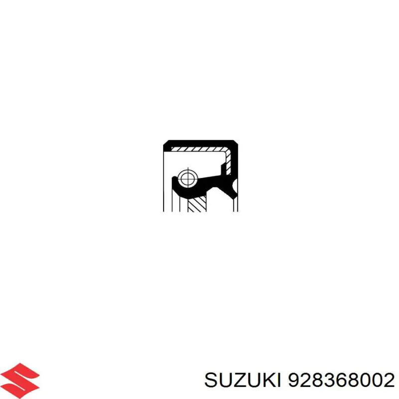 928368002 Suzuki сальник коленвала двигателя задний