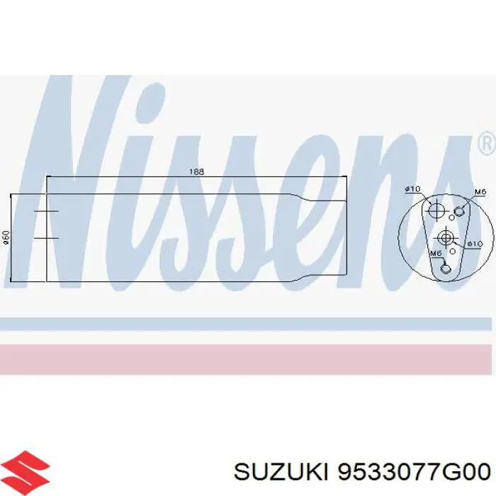 Ресивер-осушитель кондиционера на Suzuki Jimny FJ