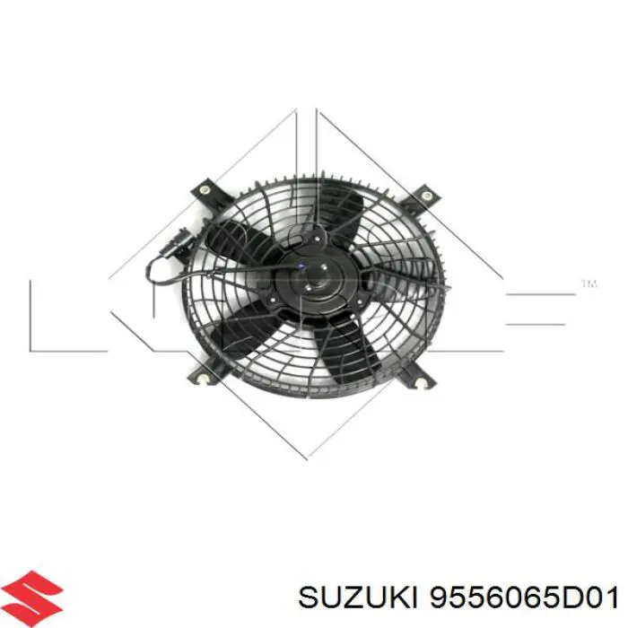 Диффузор радиатора кондиционера, в сборе с крыльчаткой и мотором 9556065D01 Suzuki
