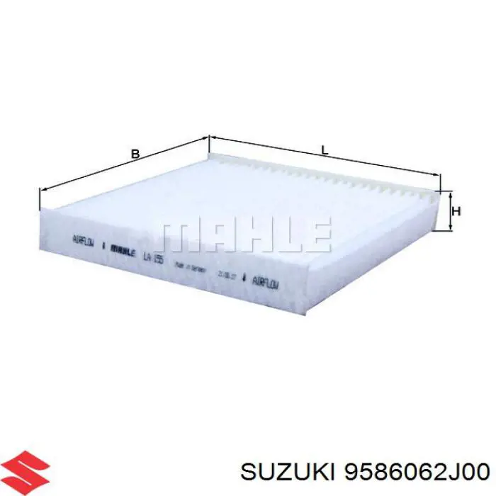9586062J00 Suzuki фильтр салона