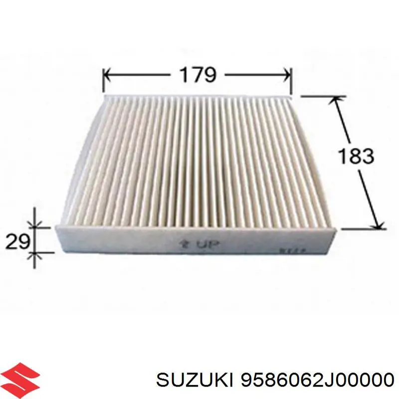 Купить 9586062J00000 Suzuki Фильтр салона угольный