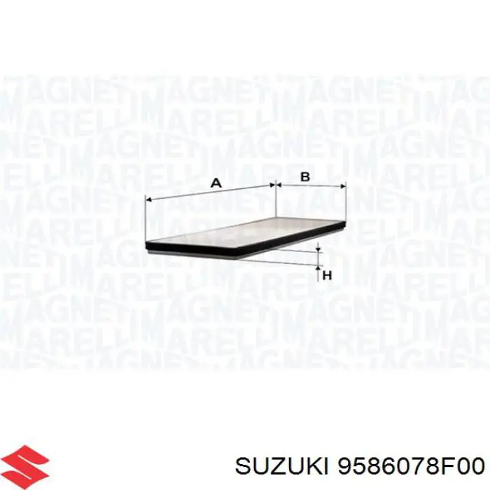 9586078F00 Suzuki фильтр салона