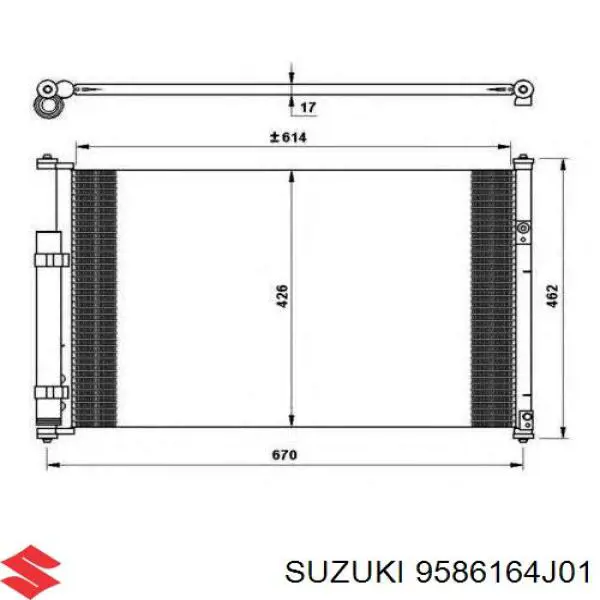 Фильтр салона 9586164J01 Suzuki