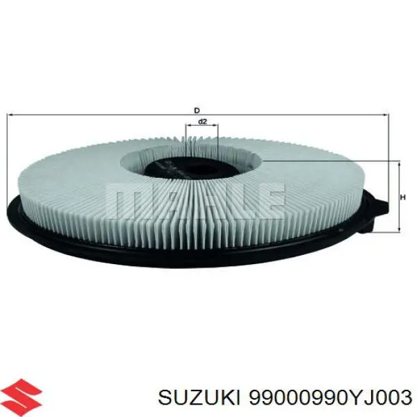 Воздушный фильтр 99000990YJ003 Suzuki