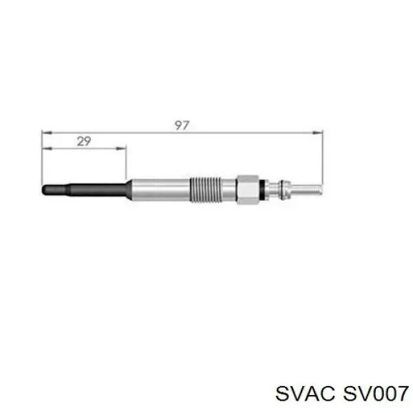 SV007 Svac Свечи накаливания