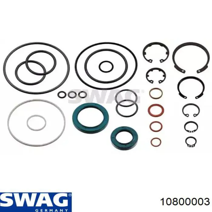 10800003 Swag ремкомплект рулевой рейки (механизма, (ком-кт уплотнений))