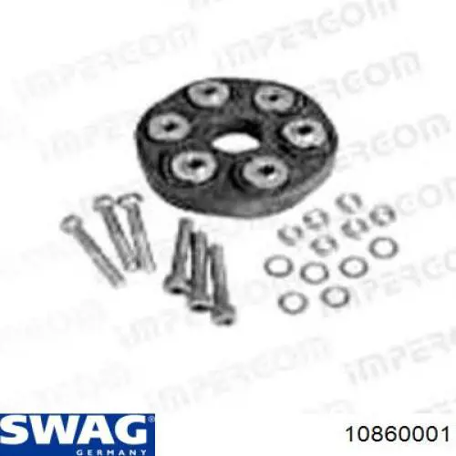 Резиновая упругая муфта кардана передняя Swag 10860001