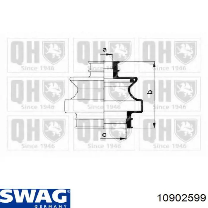Купить 10902599 Swag Пыльник ШРУСа задней полуоси наружный