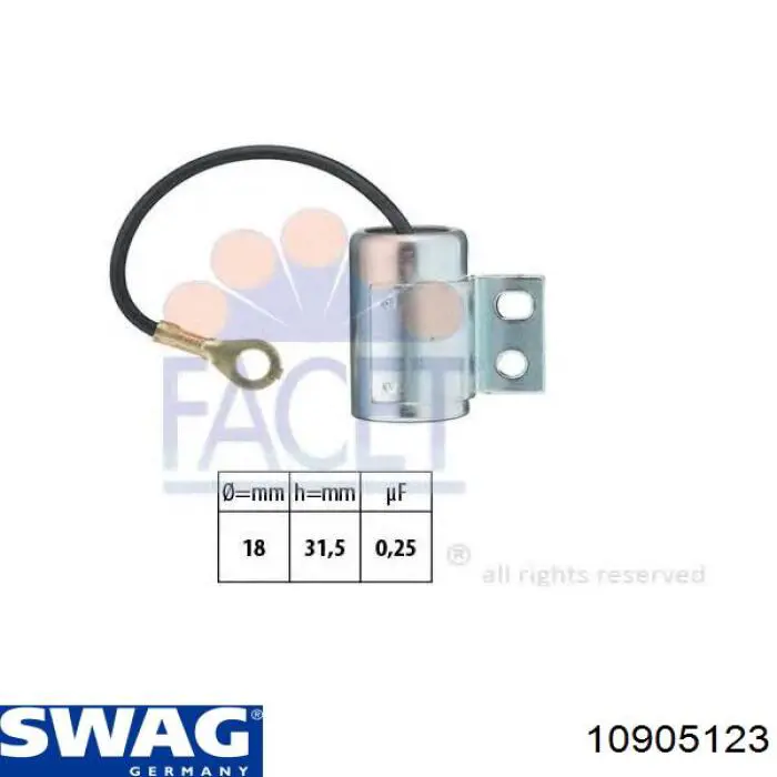 Колесный болт 10905123 Swag