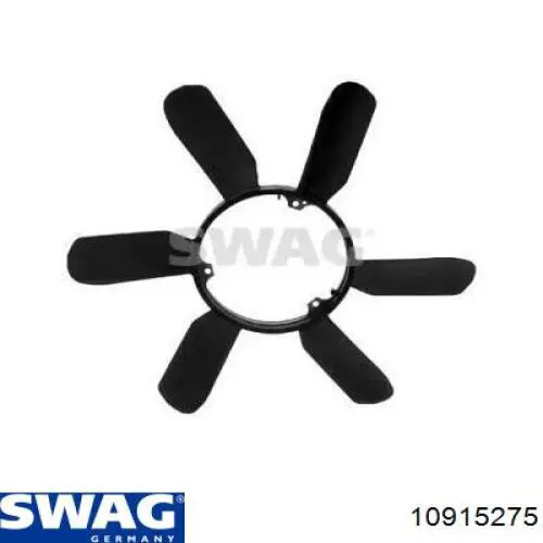 Вентилятор (крыльчатка) радиатора охлаждения SWAG 10915275