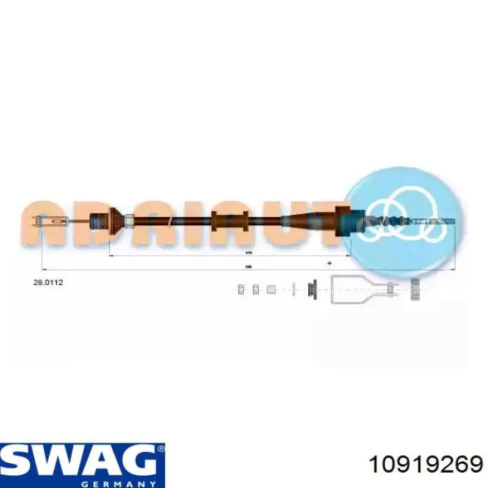 Вал гибкий (спидометра) Swag 10919269 цена, от 8.86 USD