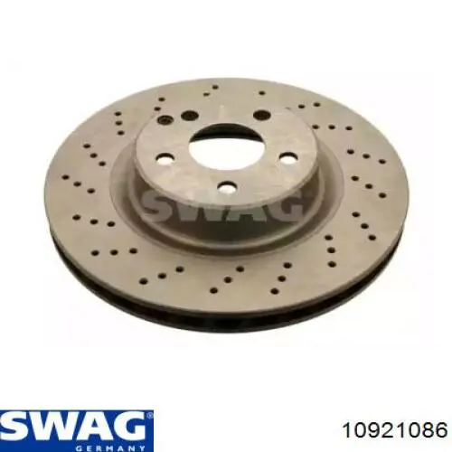 10 92 1086 Swag диск тормозной передний