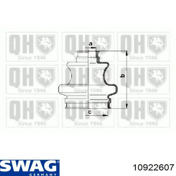 Пыльник наружной гранаты, задней полуоси Swag 10922607 цена, от 6.95 USD