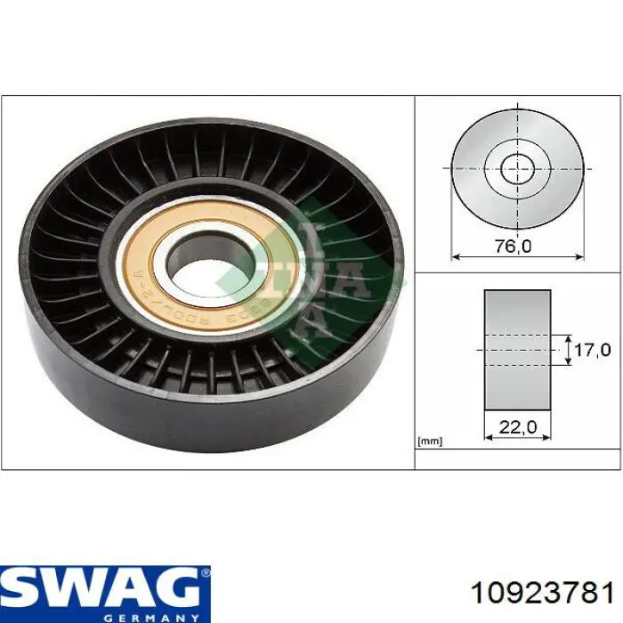 Купить 10923781 Swag Натяжной ролик