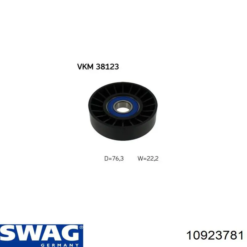10923781 Swag Ролик натяжителя ремня агрегатов