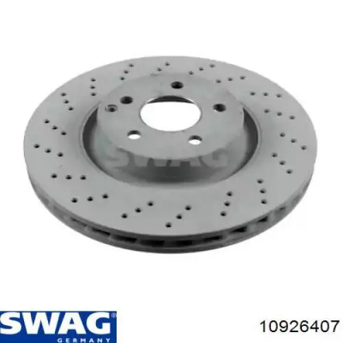 10 92 6407 Swag диск тормозной передний