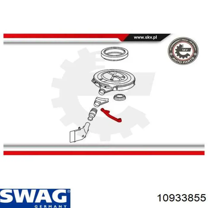 Купить 10933855 Swag Трубка картера воздушная
