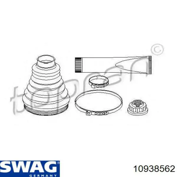 Пыльник наружной гранаты, задней полуоси Swag 10938562 цена, от 24.20 USD