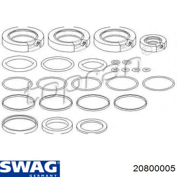 РМК рулеовго механизма Swag 20800005 цена, от 40.21 USD