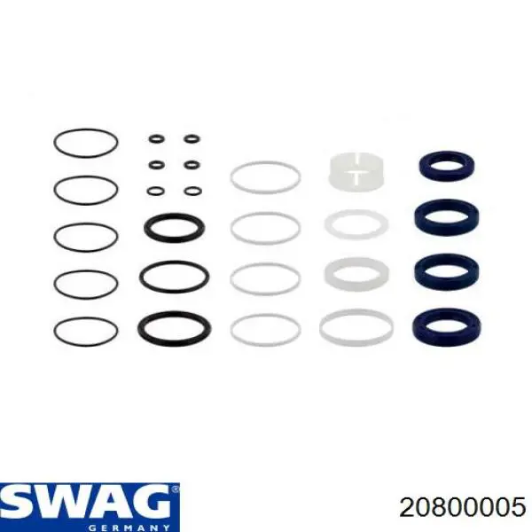 Купить 20800005 Swag Ремкомплект рулевой рейки (механизма), (ком-кт уплотнений)