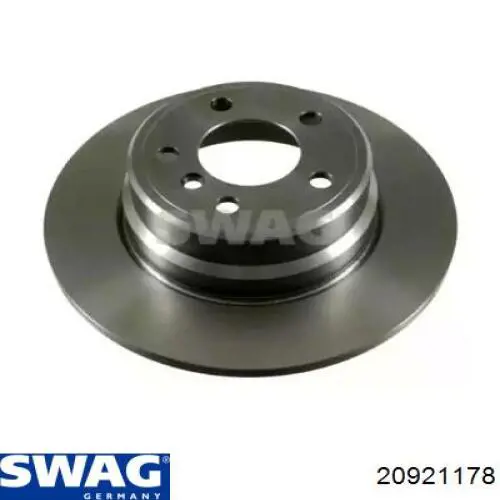 20 92 1178 Swag диск тормозной задний