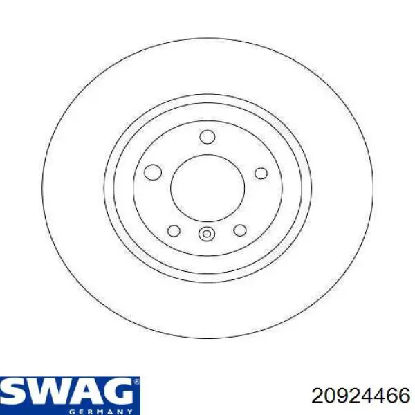 20924466 Swag Диск тормозной передний