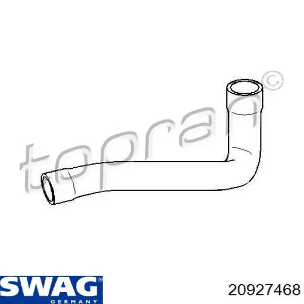 Нижний шлаг радиатора охлаждения 20927468 Swag