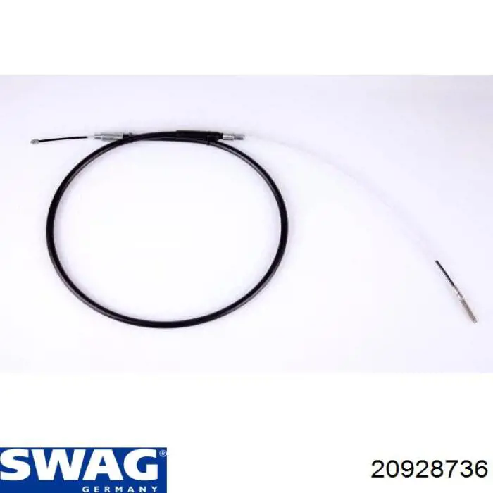 Трос ручного тормоза задний Swag 20928736 цена, от 11.07 USD