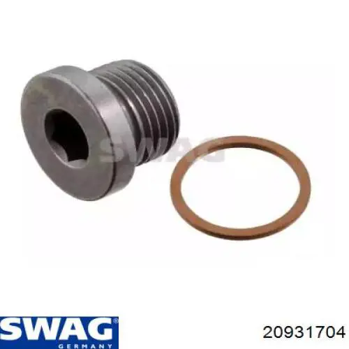 Пробка поддона двигателя 20931704 Swag
