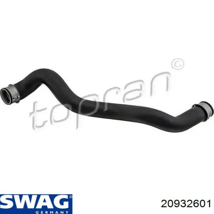 Шланг радиатора охлаждения Swag 20932601 цена, от 22.40 USD