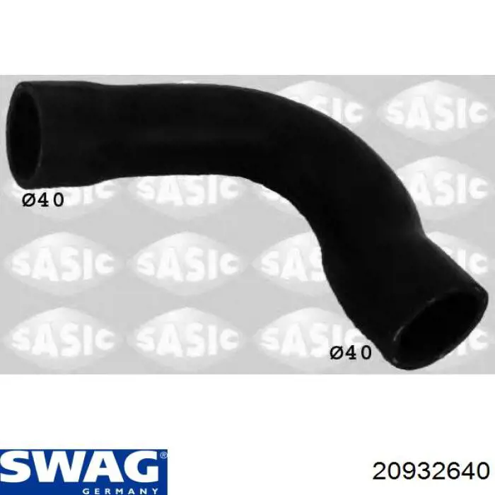 Патрубок радиатора 20932640 Swag