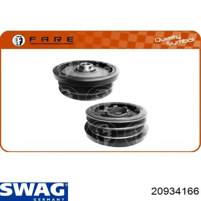 Купить 20934166 Swag Шкив-демпфер коленвала