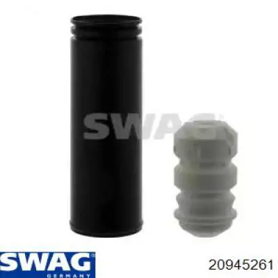 20945261 Swag pára-choque (grade de proteção de amortecedor traseiro + bota de proteção)