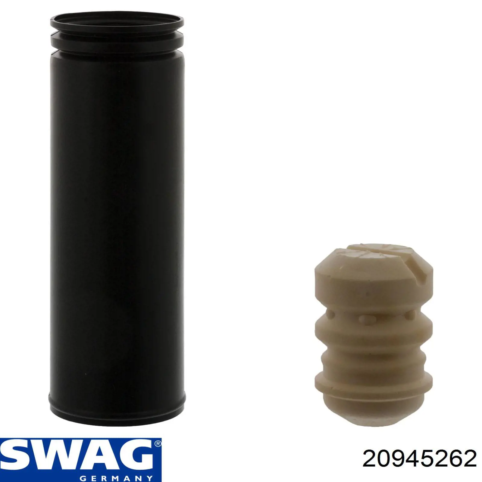 20945262 Swag pára-choque (grade de proteção de amortecedor traseiro + bota de proteção)