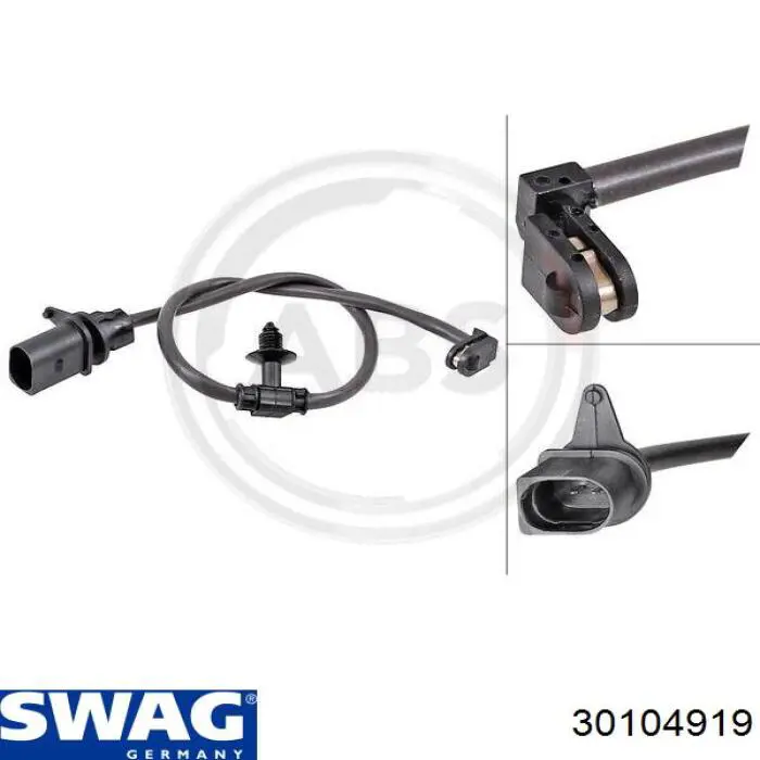 Датчик износа тормозных колодок, задний Swag 30104919 цена, от 5.91 USD