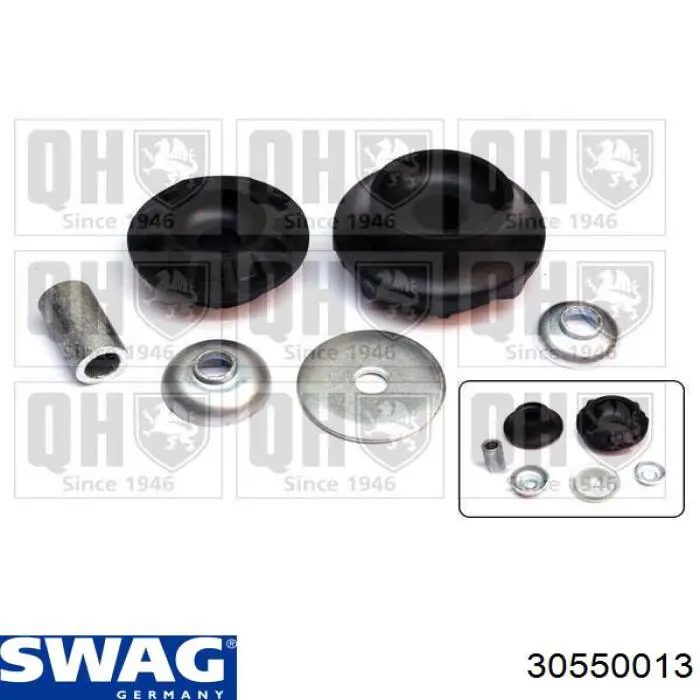 Опора стойки амортизатора заднего Swag 30550013