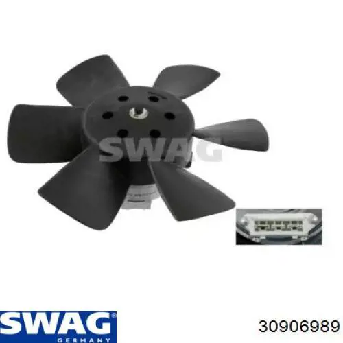 30 90 6989 Swag электровентилятор охлаждения в сборе (мотор+крыльчатка правый)