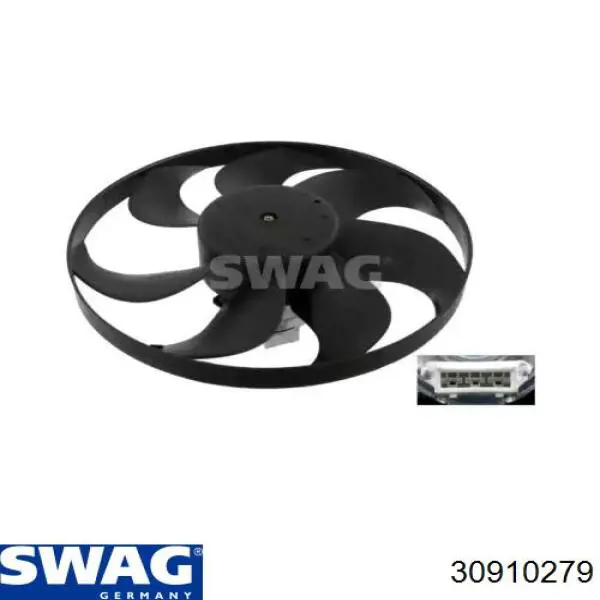 30910279 Swag электровентилятор охлаждения в сборе (мотор+крыльчатка)