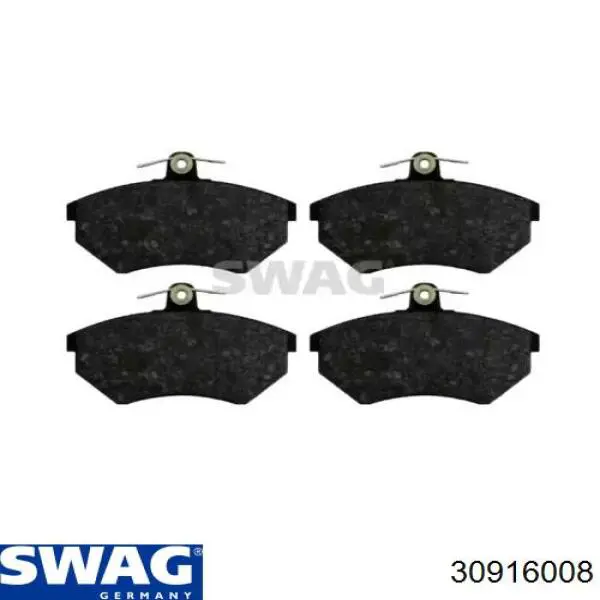 Колодки тормозные передние дисковые SWAG 30916008