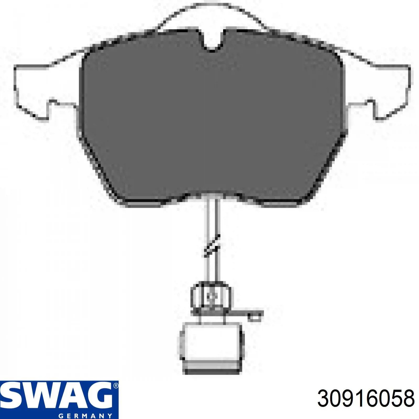 Купить 30916058 Swag Колодки тормозные